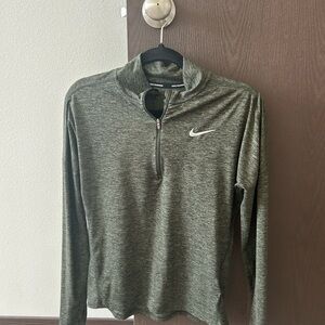 Nike Green Quarter-Zip Pullover